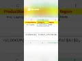 Excel Formula for Multiple Lookups Without VLOOKUP #shorts