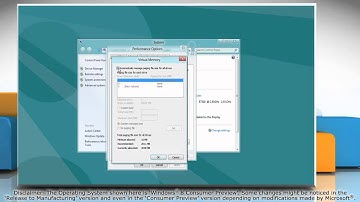 How to change the Virtual Memory in Windows® 8