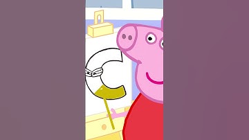 Learn to Draw and Color alphabet lore letter "C" with Colorful Pencils | Peppa Pig Drawing