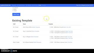 guidanceInterview - How to manage your Appointment Schedule Templates