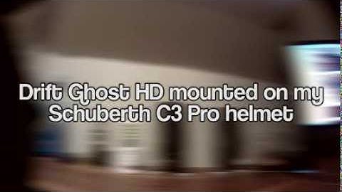 Mounting of Drift Ghost HD on Schubert C3 Pro helmet