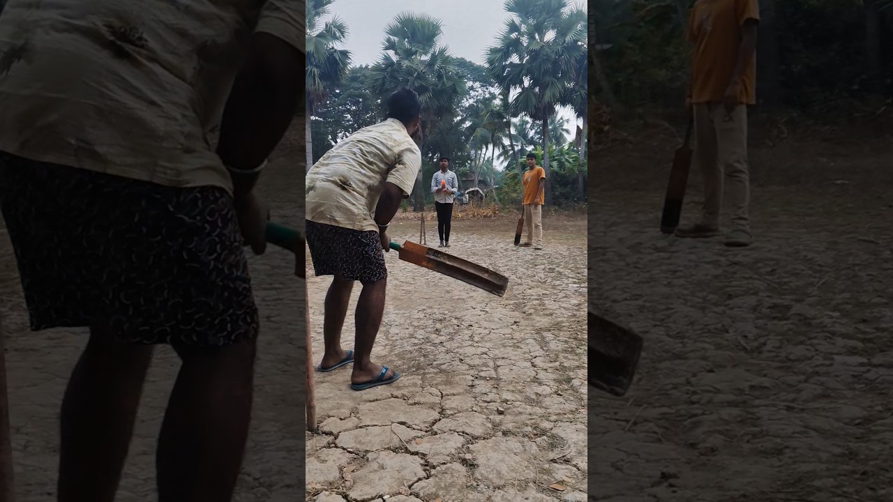 প্লাস্টিক বলে ছয় চার মারা খেলা!🏏 