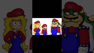 Mario and Peach wear eachother’s outfits