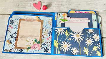 File Folder Mini Album Tutorial (Lots of Pockets!)