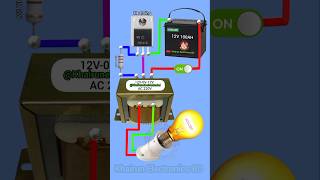 12V DC to 220V AC inverter circuit diagram #shorts