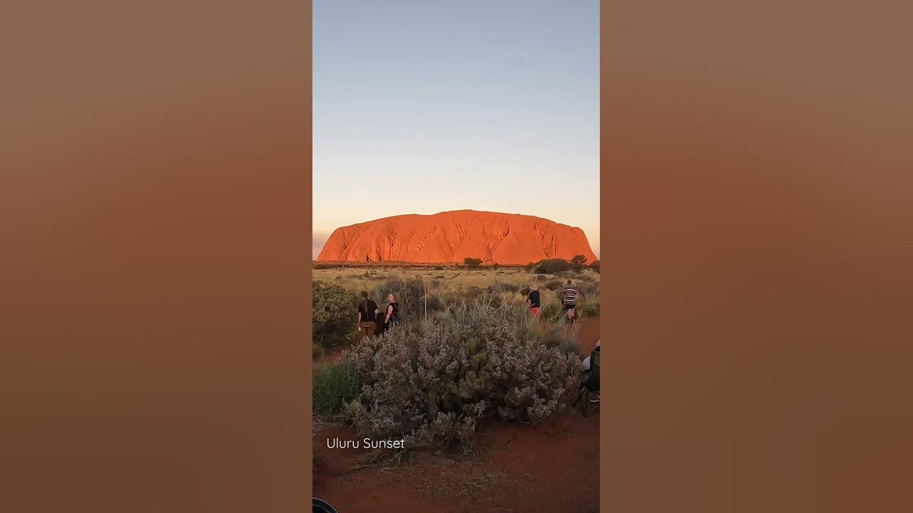 Sunset at Uluru, watch how the colours change. #australia #travel #uluru #sunset