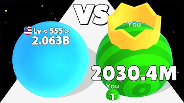 BALLS IO /vs LEVEL HERO ∞ ASMR Gameplay Android iOS • Ball Run Gameplay Level Max