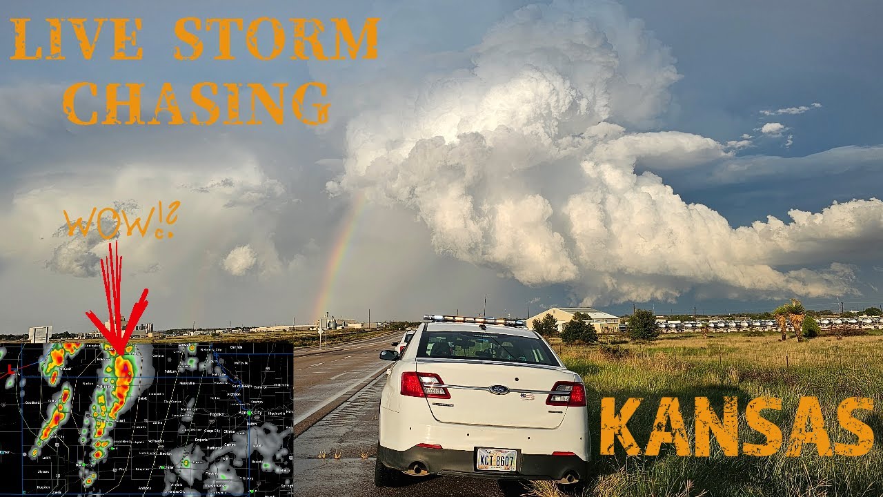 LIVE STORM CHASER - Kansas tornado threat - YouTube