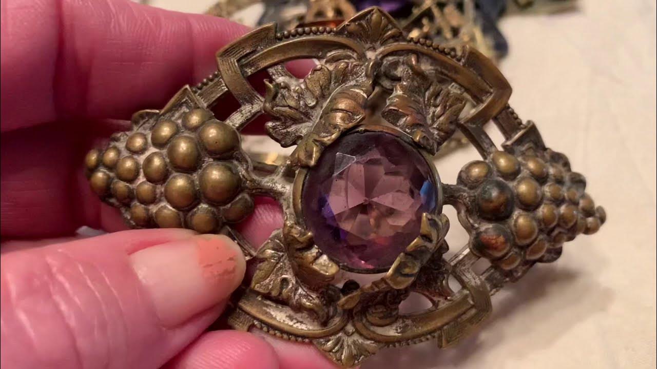 Antique jewelry brooch identification YouTube