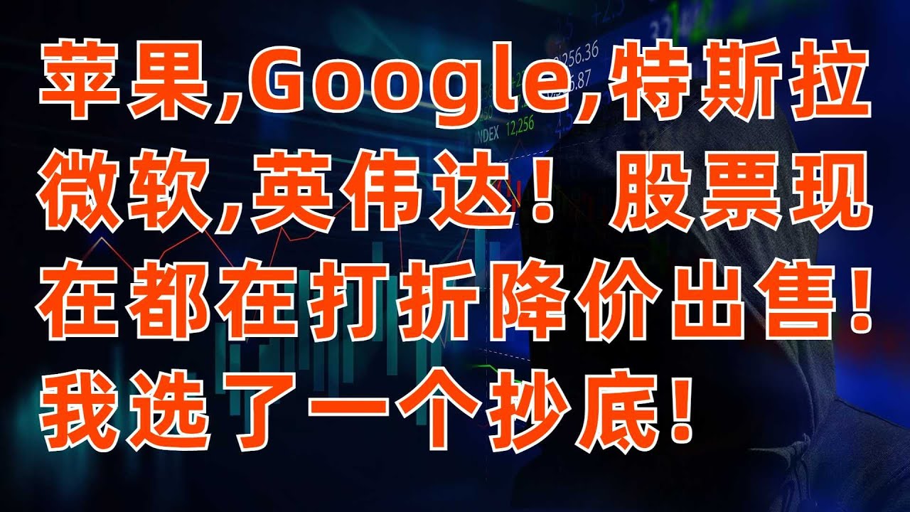 蘋果,Google,微軟,特斯拉,英偉達的股票現在都在打折降價出售! 我選了1個抄底!