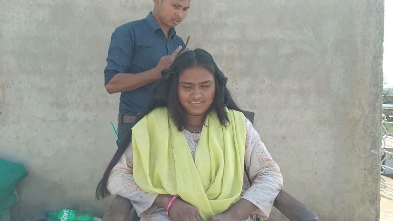 Indian women long hair to canwart sort hair cut 💇‍♀️ ✂️ 👌 😅 