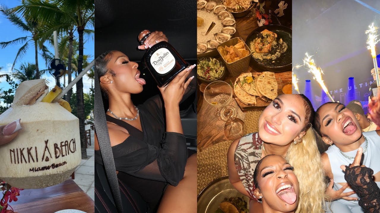Miami Trip Vlog | 48 hours in MIAMI, Luxury Club, Yacht Party, Nikki Beach, BossMan Dlow Concert
