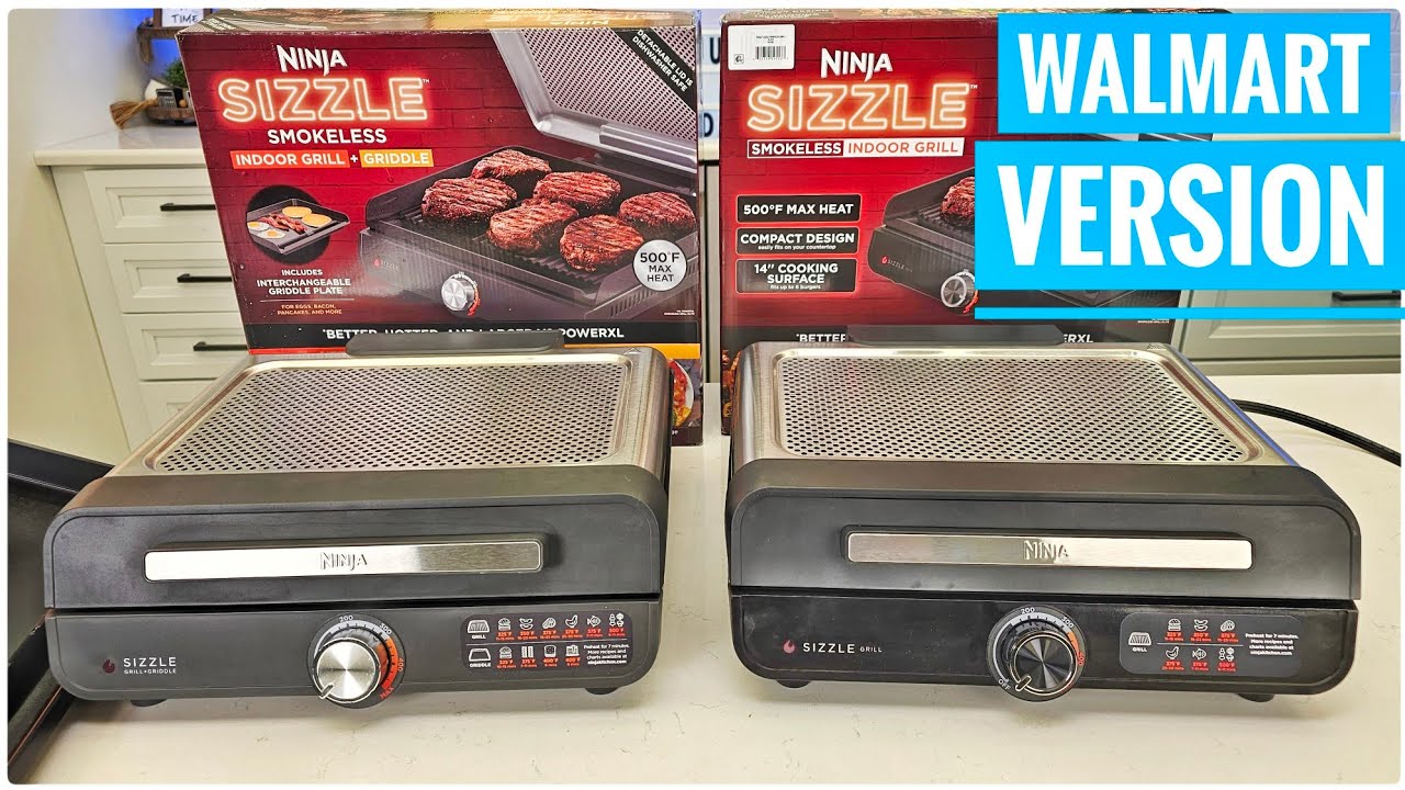  Ninja GR101 Sizzle Smokeless Indoor Grill & Griddle