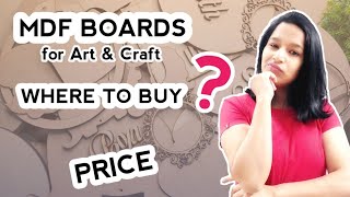 MDF Boards- कहाँ से खरीदें in best PRICE for Art & Craft😱