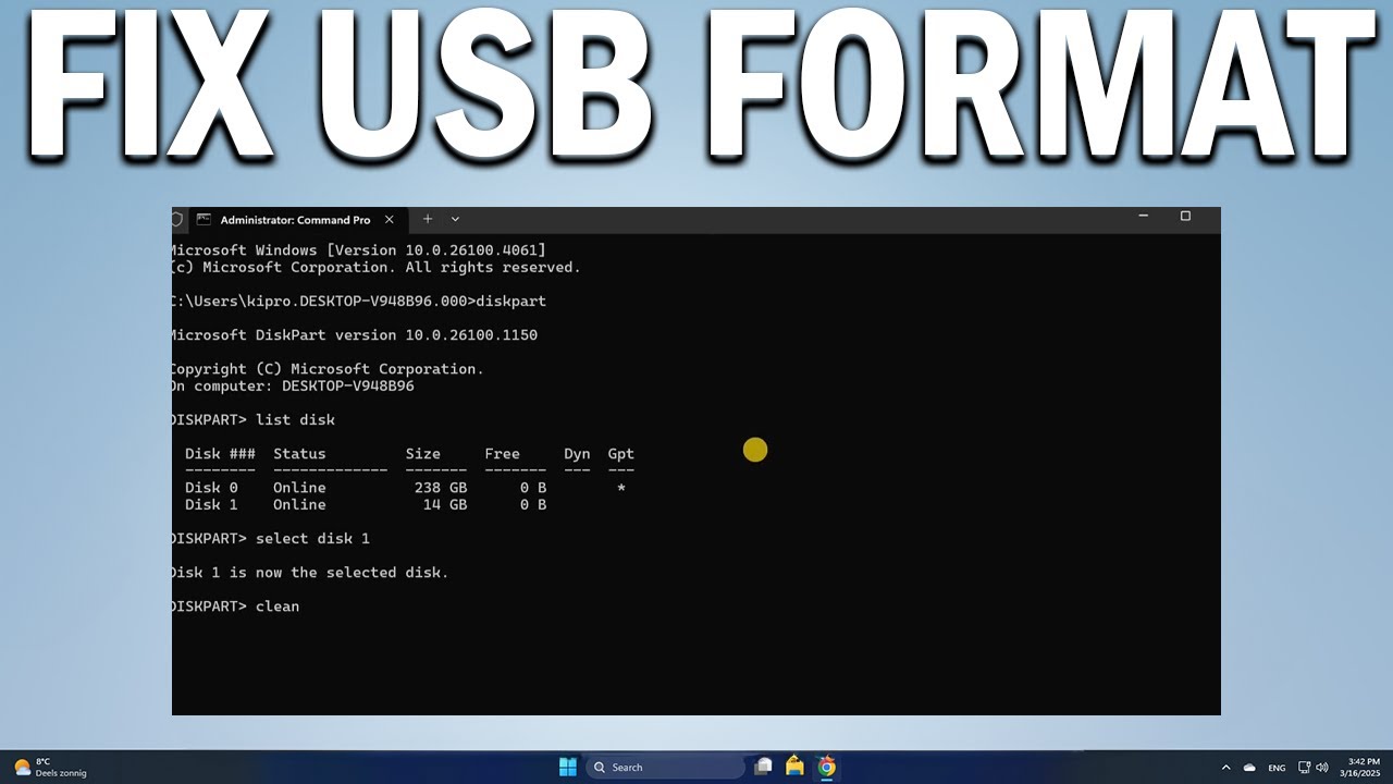 How To Fix Cannot format USB flash drive windows 10 or 11 - YouTube