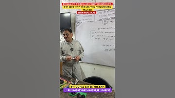 ONLINE & OFFLINE THEORY CLASSES WITH PRACTICAL BY GOPAL SIR #cnc #cncmachine #cncmachining #shorts