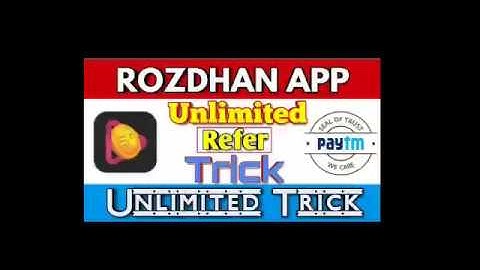 ₹5000 Unlimited Trick || Refer Bypass Trick || Rozdhan App Unlimited Trick || Live Proof