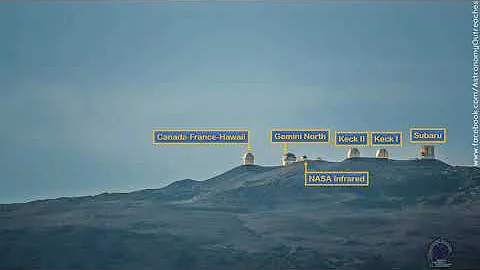 W. M. Keck Observatory and the Milky Way: As seen from W. M. Keck Observatory Headquarters..