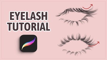 Easy Eyelash Tutorial In Procreate | Drawing Different Types Of Eyelashes