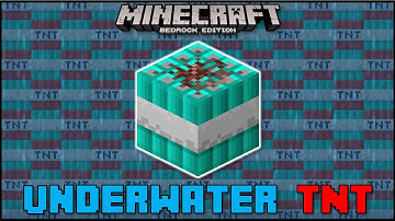 Minecraft Bedrock - How To Make Underwater TNT!