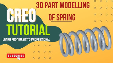 Create Helical Spring in Creo | Simple Way | Creo Parametric | Full Tutorial