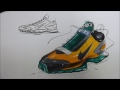 Shoes Sketch & Marker Technique