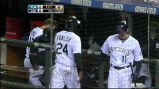 2009/05/09 Tulowitzki's fielder's choice