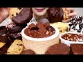 ASMR CHOCOLATE CAKE COOKIE BREAD TIRAMISU DONUTS RUSK 초콜릿 شوكولاتة চকলেট sô cô la 咀嚼音 EATING SOUNDS