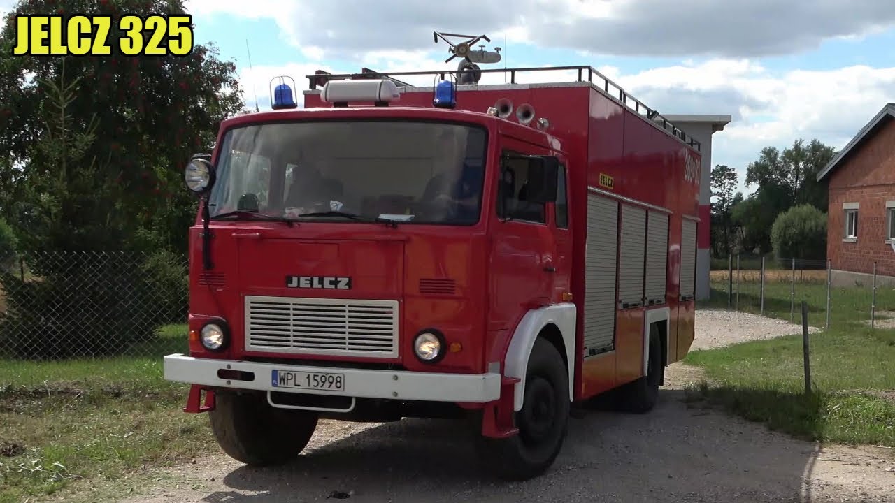 Alarmowo wielki i nietypowy Jelcz 325 GCBA 8,5/32 z OSP Kanigowo