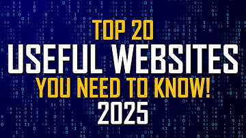 Top 20 Most Useful Websites You Need to Know! 2025