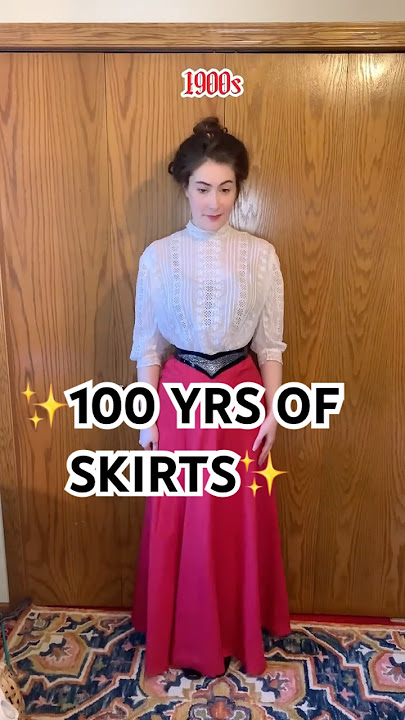 100 YRS of skirts! 🚨‼️ 80s & 1900s is my fav