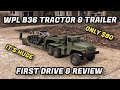 WPL B36 Tractor &amp; Trailer. Unbox, First Drive, and Review.