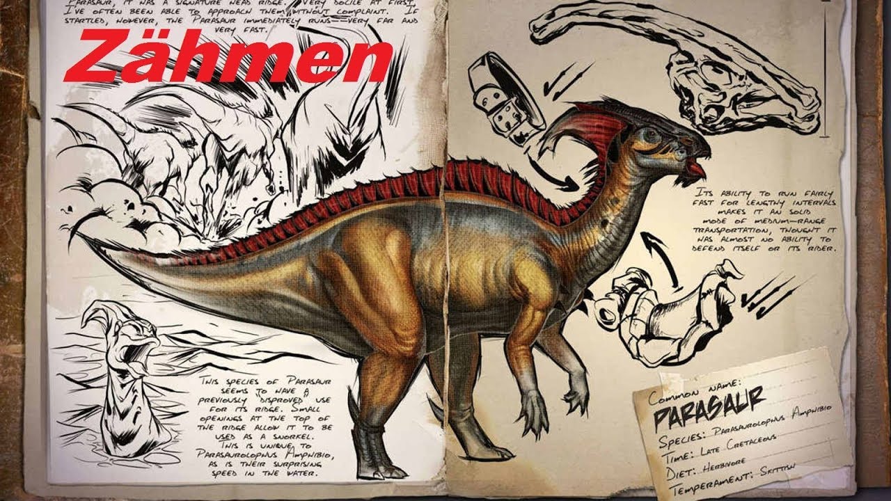 ARK Survival Evolved Parasaurus Zähmen (Guide/Gameplay Deutsch)