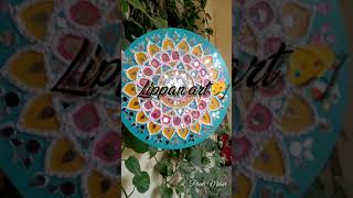 greencom Lippan Art DIY Kit MDF Round Board/Acrylic Color/Brush