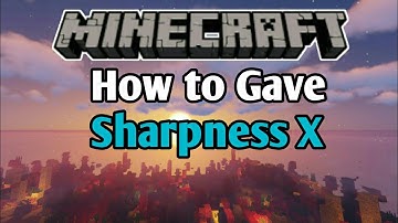 √ How to Gave Sword Sharpeness Level 1000! in Minecraft 1.14 -  1.15
