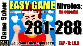 𝐄𝐀𝐒𝐘 𝐆𝐀𝐌𝐄 | SOLUCIONES NIVELES 281-280 [ESPAÑOL] screenshot 3