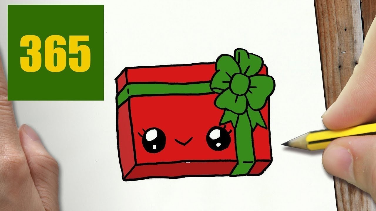 Disegni Kawaii Di Natale Facili.Come Disegnare Regali Di Natale Kawaii Passo Dopo Passo Disegni Kawaii Facile Youtube