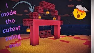 I Built a Beautiful Swing in Minecraft | Relaxing Build Tutorial 🌿✨
