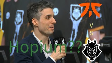 Dylan Falco of G2esports  on who will face g2 in the finals next week #leagueoflegends