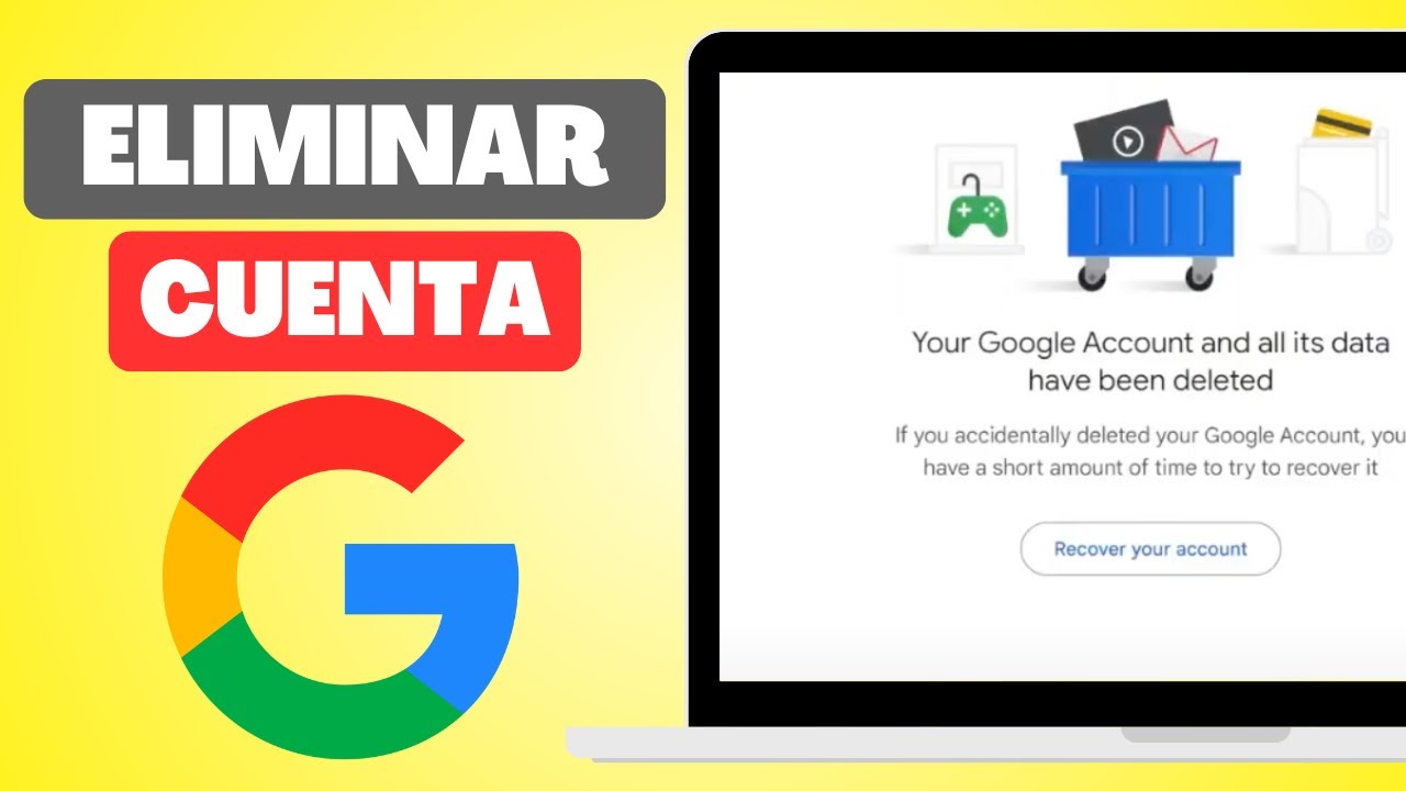 Cómo ELIMINAR cuenta de Google en 2024! - YouTube