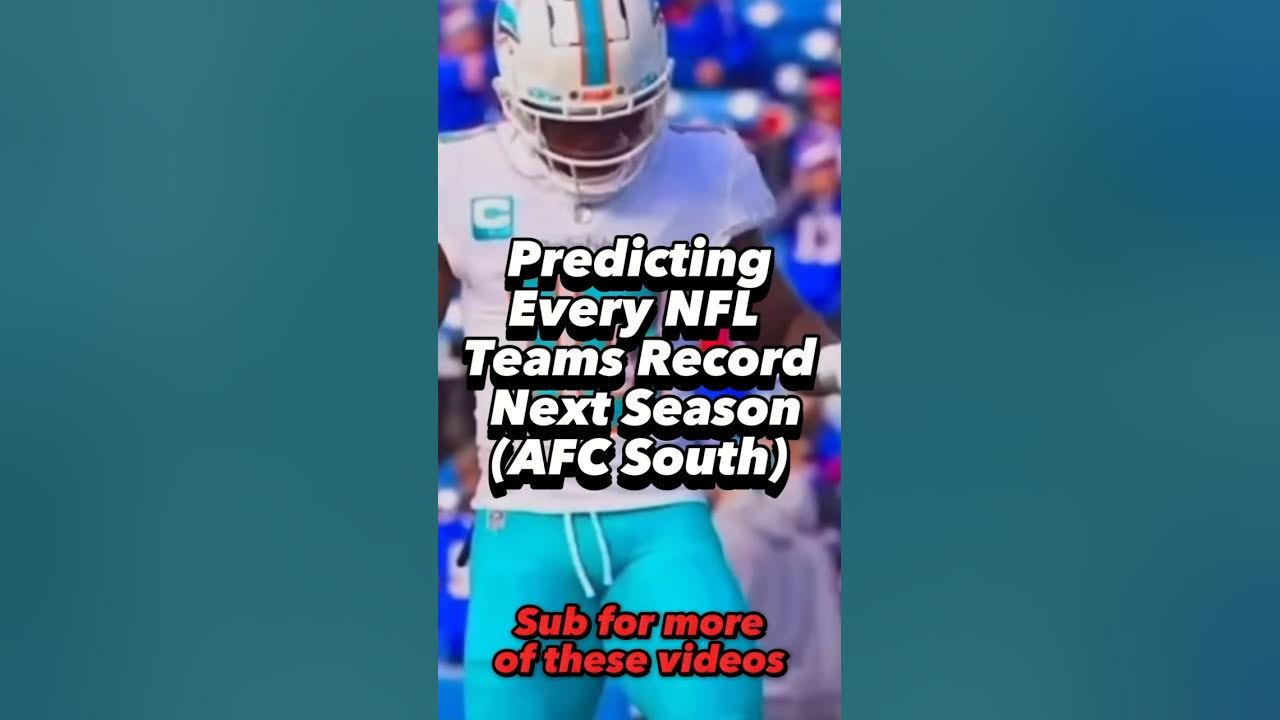 Predicting Every NFL Teams Record Next Season (AFC South) predictions