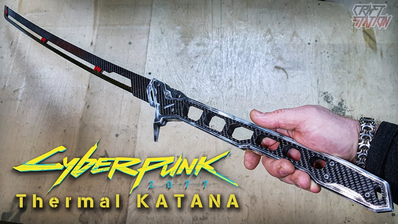 HOW TO MAKE REAL CARBON CYBERPUNK 2077 KATANA DIY -