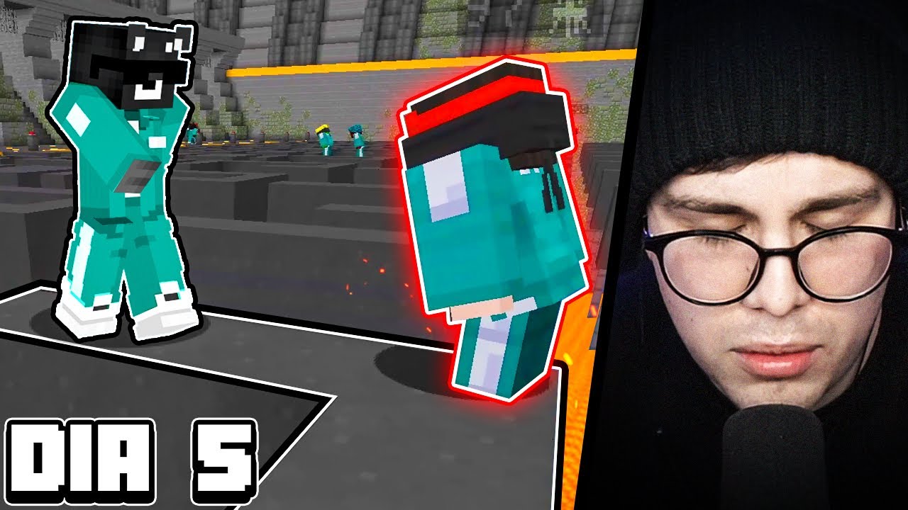 JUEGO del CALAMAR en MINECRAFT *DÍA 5* 🦯🐓