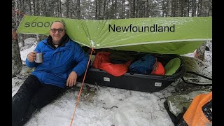 Solo Cold Winter Night Sleeping In My Snowmobile Sled  Episode #39