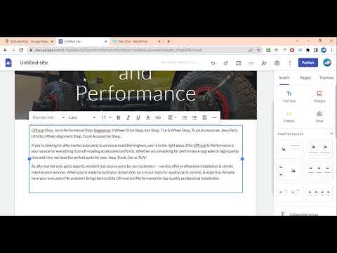 how to show map web 2.0 site | sites.google.com map  | wordpress.com map