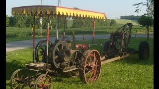 Walk around video of 1/2 Scale 1905 OTTO tractor running in front yard