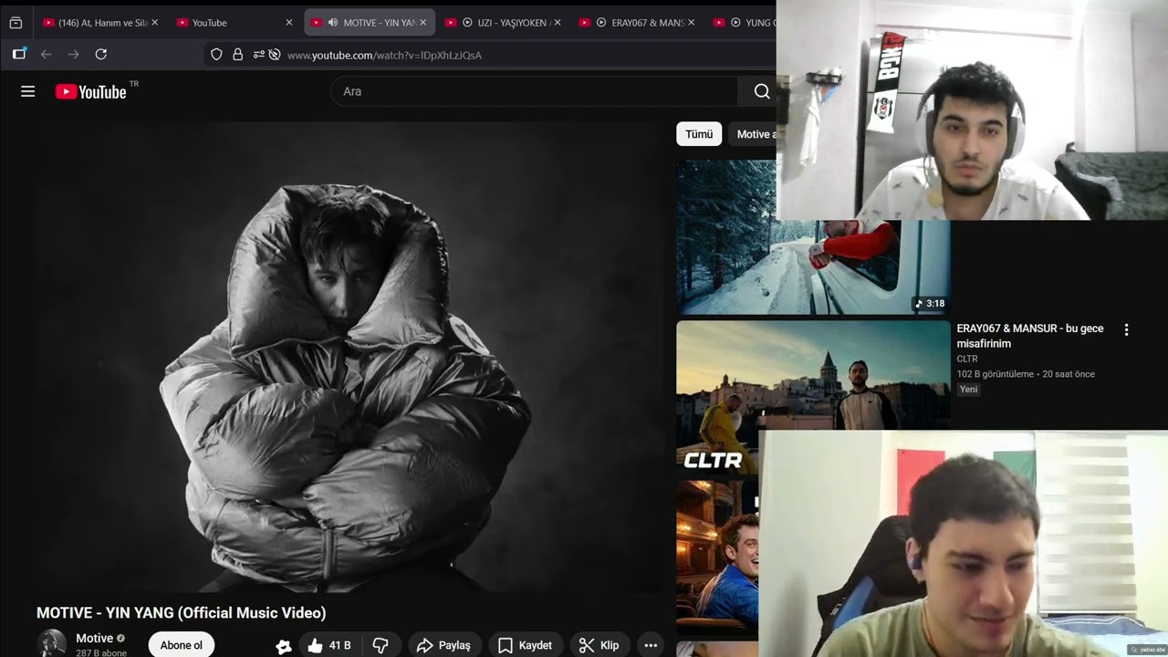 BU ADAM UZAYLIIIIII !!!!!!! - MOTİVE YİN YANG REACTİON