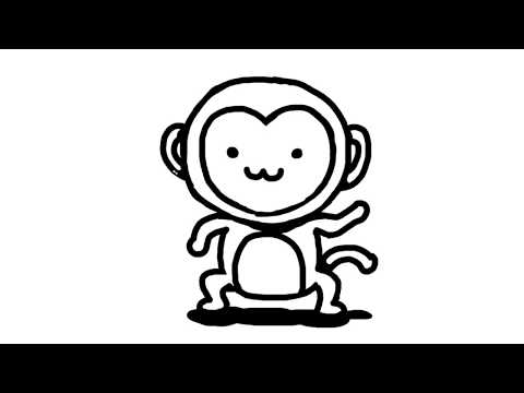 さるのイラストの描き方 Youtube