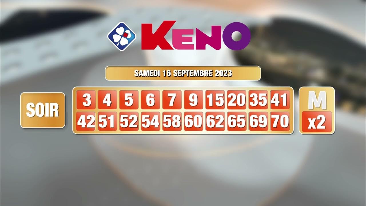 Résultat Super Loto 16 Septembre 2023 Tirage du soir Keno® du 16 septembre 2023 - Résultat officiel - FDJ -  YouTube