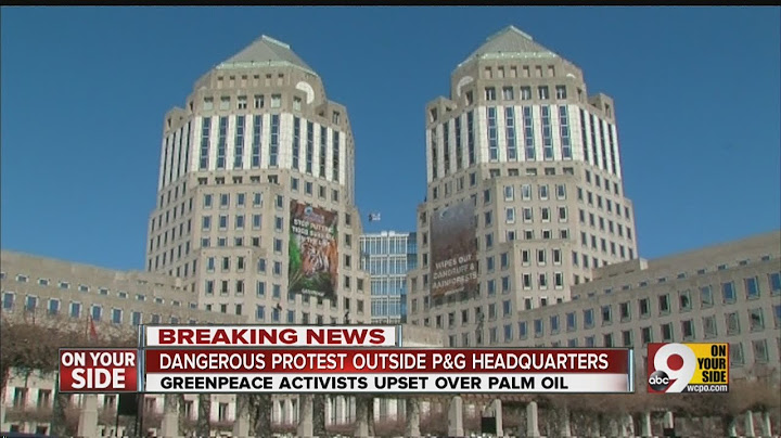 Nine activists arrested in P&G protest